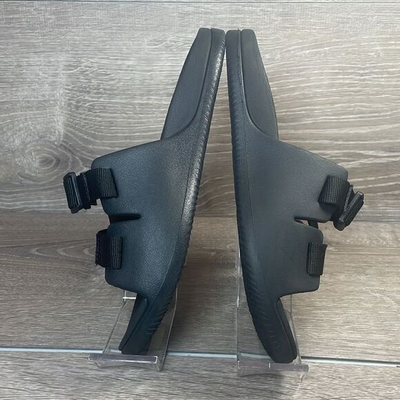 Chaco Chillos Big Boy Sz 4 Slip On Black Adjustable Strap Slides Sandals - Picture 10 of 11